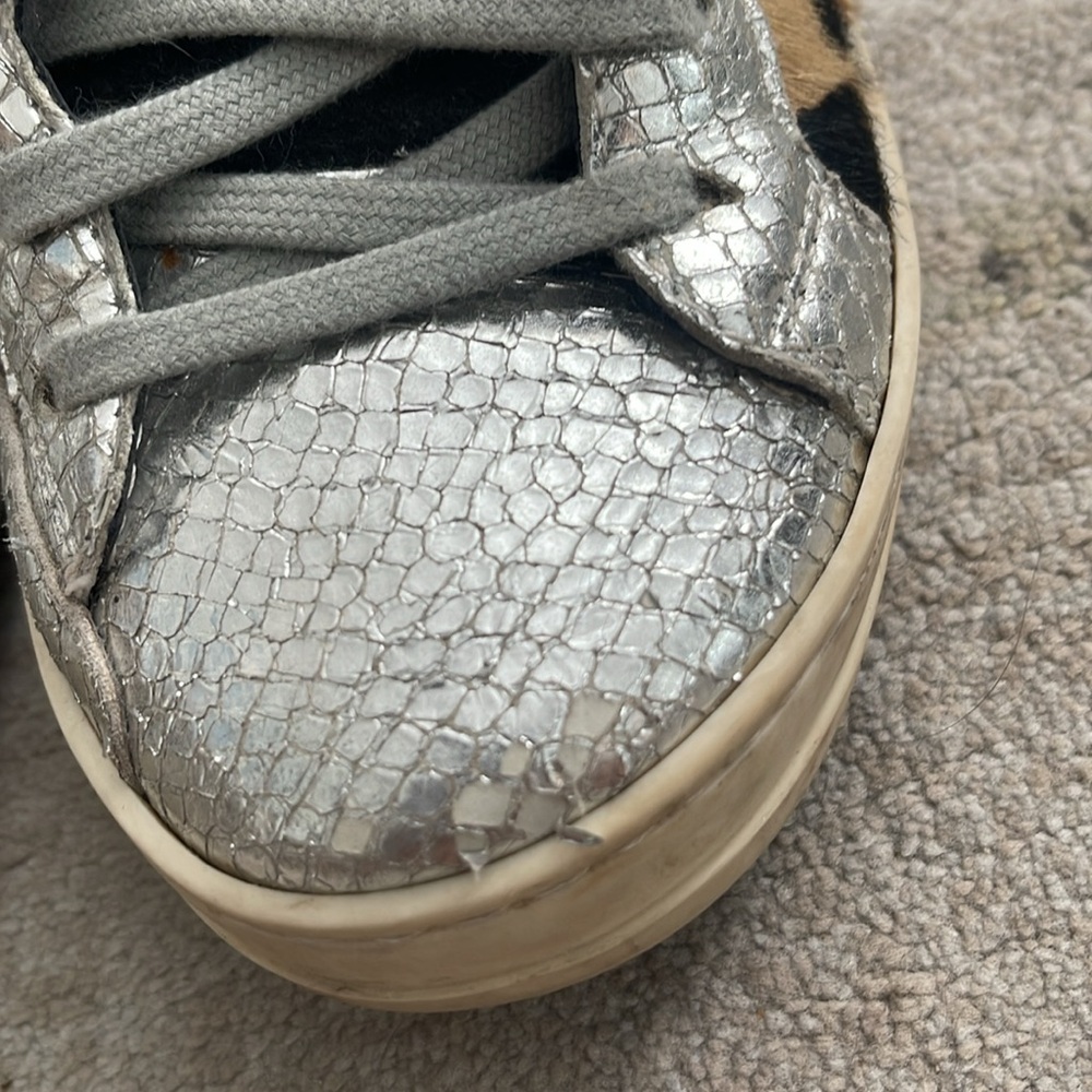 P448 John Calf Hair embellished low-top sneakers - Picture 4 of 12